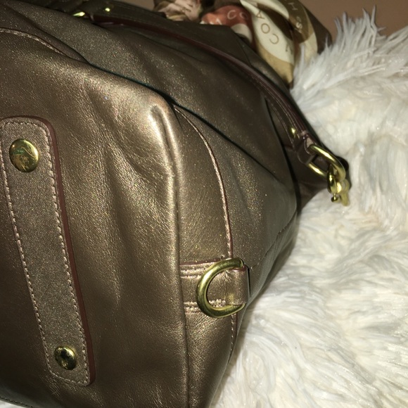 COACH purse w/coach scarf - Picture 5 of 8